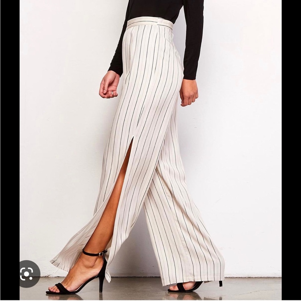 BB Dakota Rebekah Slit Wide-Leg Pants